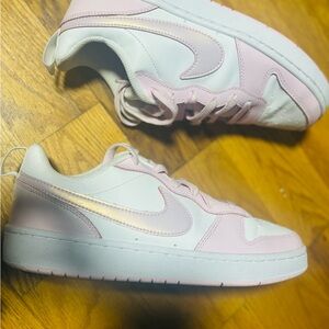 Nike Pink and White Athletic Shoes